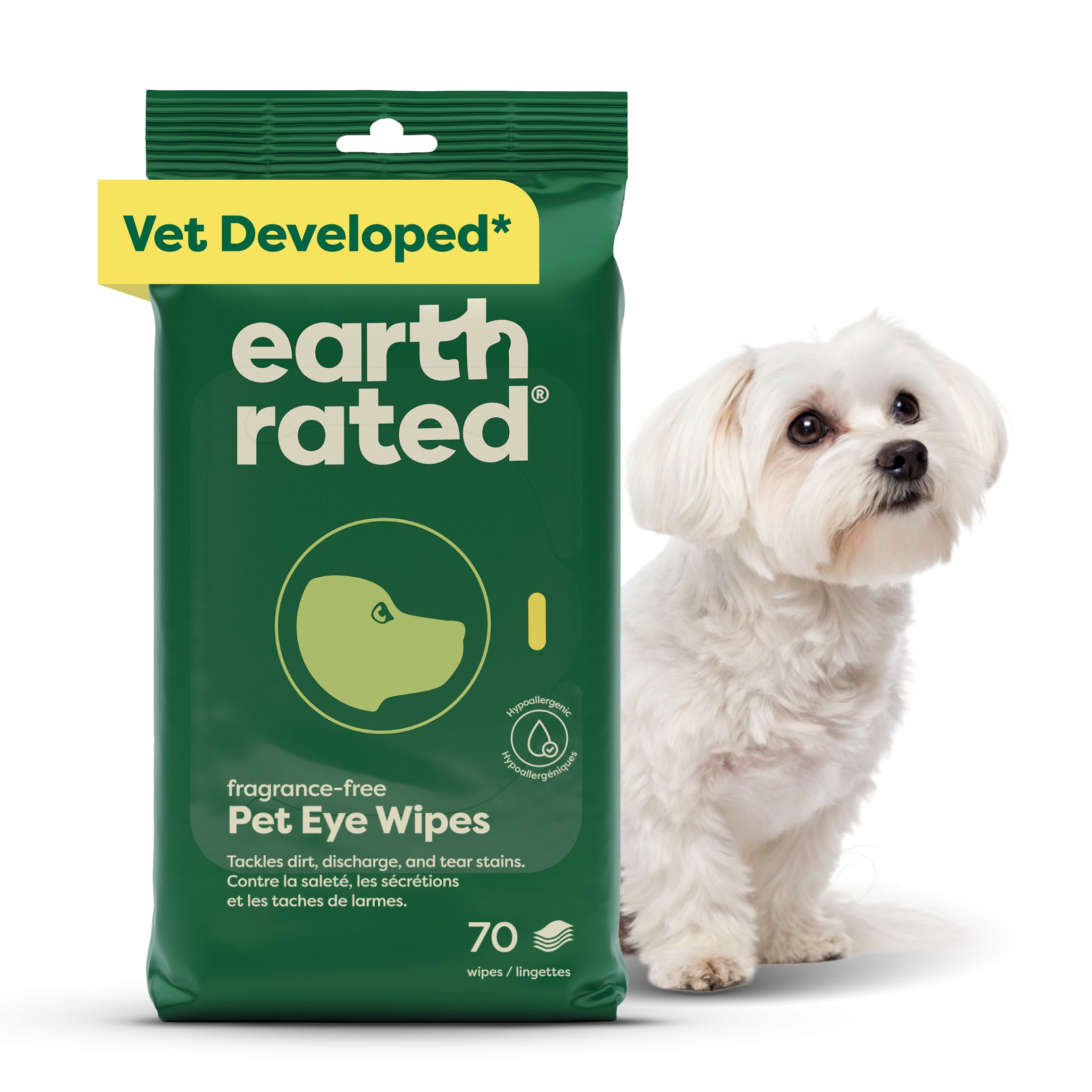 Earth Rated Dog Eye Wipes